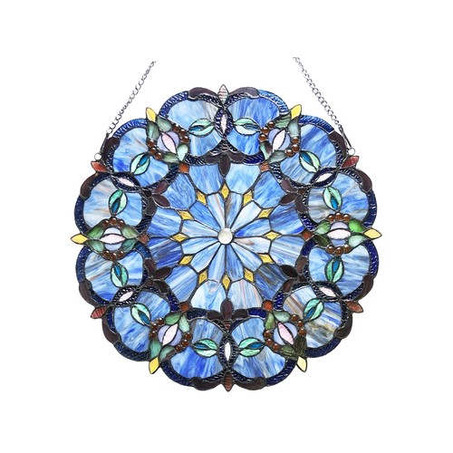 Chloe Lighting Alisa Tiffany-Style Victorian 20" Height Stained Glass Window ... - Picture 2 of 5