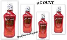 Lot of 4 Lavoris Fresh Breath Mouth Wash Original Cinnamon 16.9 FL OZ SEALED