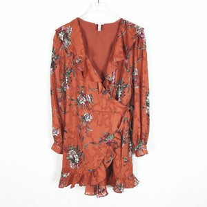 leith floral print midi dress