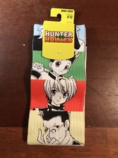 Hunter X Hunter Character Panels Crew Socks NIP /W Tags Bioworld 8-12