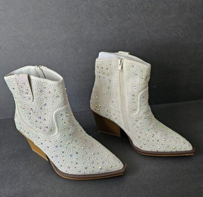 Rhinestone Cowgirl Boots for Women - Sparkly Cowboy Boots Glitter Bling Western