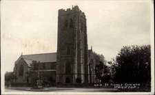 Vintage RPPC Worksop Nottinghamshire St Anne's Church Real Photo