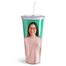 Pixly® Personalised Custom Photo Tumbler & Straw Drink Cup | 450ml / 650ml