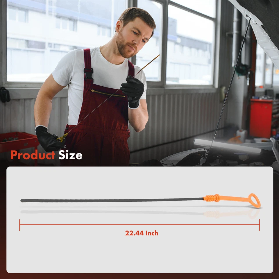 Varilla de medición de nivel de aceite del motor para Audi A4 1997-1999 Volkswagen Passat 2000 L4 1,8 L Foto 4 de 4