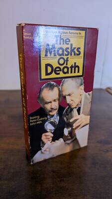 The Masks of Death VHS Peter Cushing as Sherlock Holmes, John Mills Warner Bros.