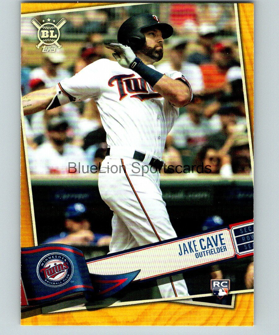 2019 Topps Big League Gold Rookie Jake Cave #9