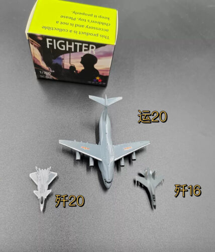Avión de combate/transporte serie 1/700 de la Fuerza Aérea China modelo Y20 J16 j20 3 piezas - Imagen 1 de 5