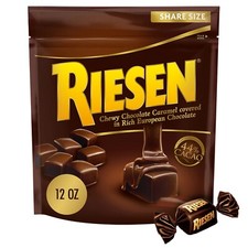 RIESEN Chewy Chocolate Caramels in Rich European Chocolate- LARGE SHARE SIZE BAG