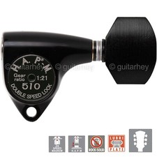 NEW Gotoh SGV510Z-EN07 HAPM L3 R3 Locking Tuners Adjustabl Post Height 3x3 BLACK