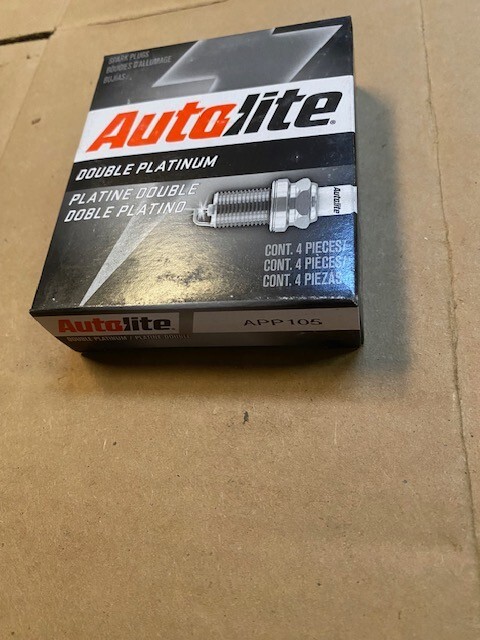 4 PACK Spark Plugs AUTOLITE DOUBLE PLATINUM Platinum APP105