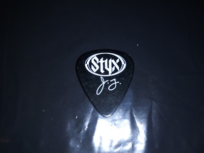 STYX Band Logo & James Young JY Signature 2004 Concert Tour Black GUITAR PICK
