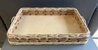 Vintage PYREX 3 Qt. 233 Wicker Basket Holder Carrier Baking Pre 1975 NO DISH