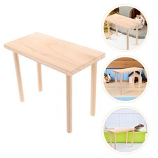 Wooden Hamster Platform: Cage Rest Stand - Perch Chew Toy - Small Animal Play