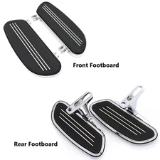 Aluminum Front Rear Floorboard Footboard Set For Harley Touring 1993-2024 2025