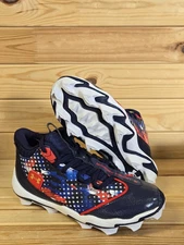 UNDER ARMOUR Harper 9 Jr. USA Baseball Cleats #3027451-400 Boy's Size 4Y