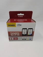 Genuine Canon PG-243 Black CL-244 Color Ink Cartridges New