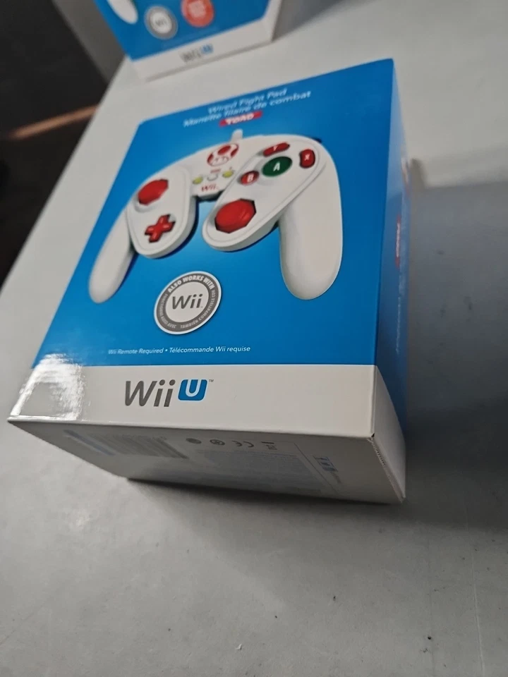 Wii U Wired Flight Pad Controller Mario Toad Edition Collectable Sealed New - Image 2 of 4