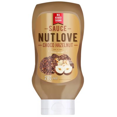 Allnutrition Nutlove Sauce, 280 g Tube, Choco Hazelnut