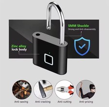 fingerprint lock padlock