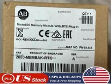 1PCS Allen Bradley 2080-MEMBAK-RTC Memory Module With RTC Plug-In Factory Sealed