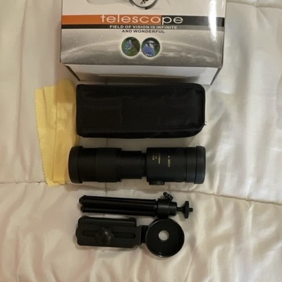 300X Refractor Telescope Kit with Tripod, Carrying Case, and Accessories