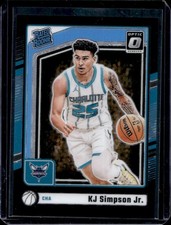 2024-25 Panini Donruss Optic KJ Simpson Jr. Black FOTL Prizm RC Rated Rookie #/3