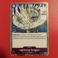 Lightning Dragon - OP15-077 R - Foil - One Piece -  Adventure on Kami’s Island