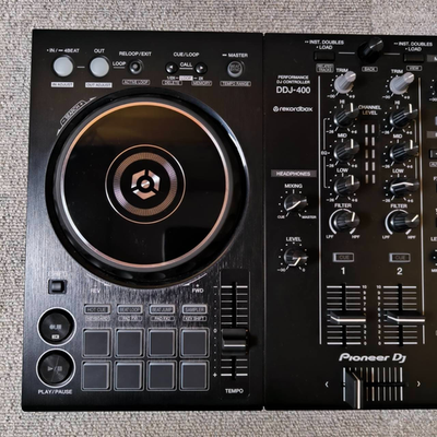 Pioneer DJ DDJ-400 DDJ400 2-Channel 2ch DJ Controller W/USB Cable