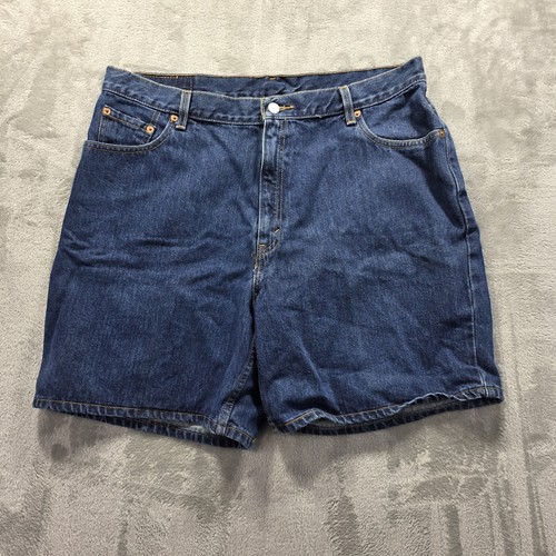 Vintage Levis Denim Shorts Womens 18 Regular Blue Jean 100% Cotton 5 Pocket - Picture 2 of 9