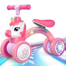 Baby Balance Bike Ride on Toys for 1 2 Year Old, Toddler Bike, Birthday Unicorn