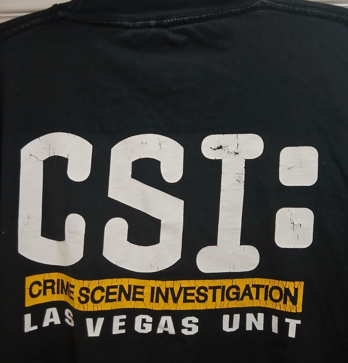 Vintage Y2K CSI Las Vegas Unit Promo T Shirt Mens XL Double Sided TV Show Tee View 4