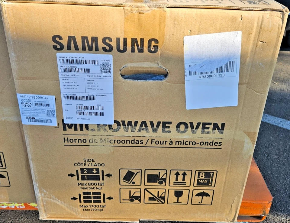 Samsung 1,7 cúbicos Microondas de convección WiFi negro de acero inoxidable Foto 4 de 4