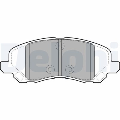 LP2038 Delphi Brake Pad Set, Disc Brake Front for Chrysler Dodge Jeep Lanci