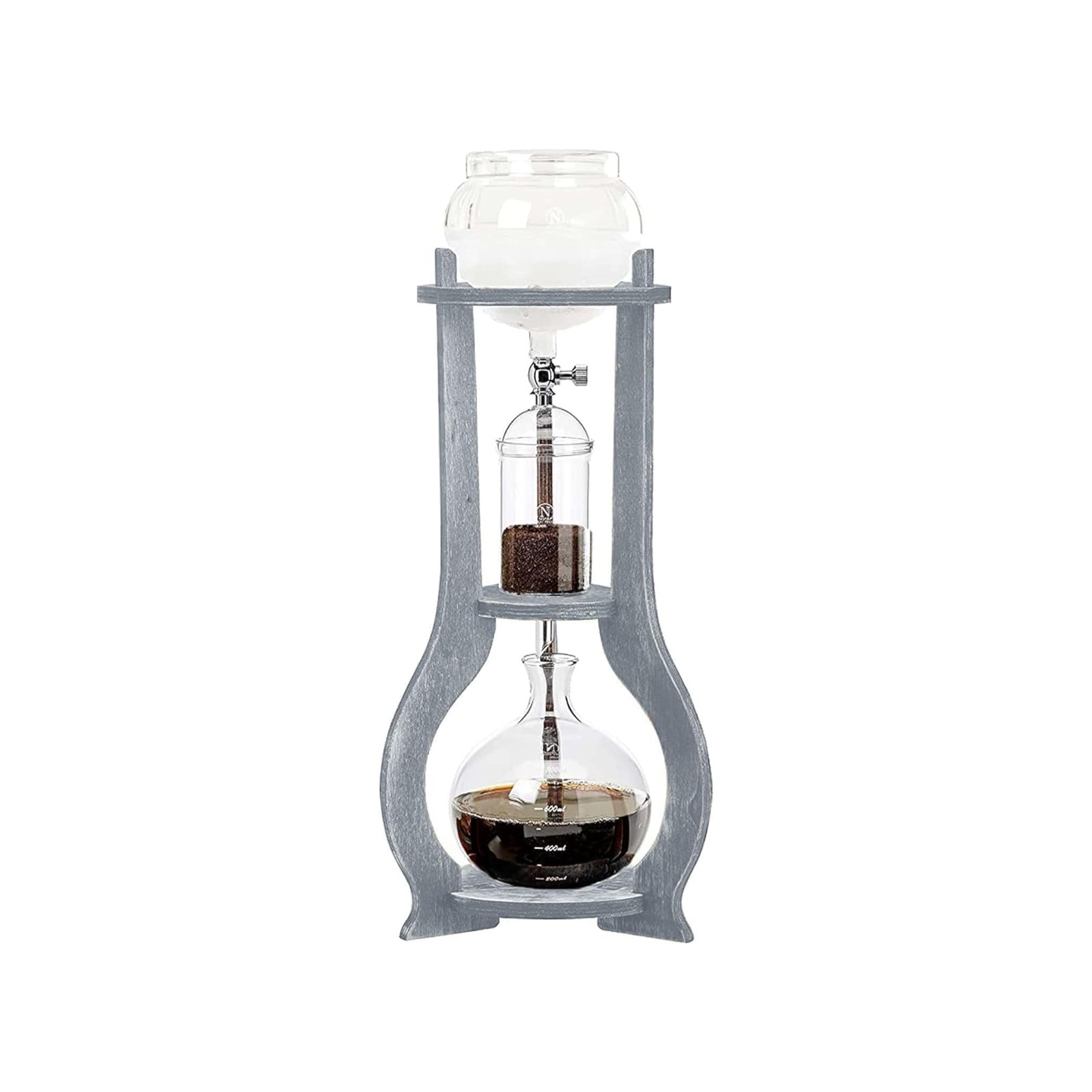Wooden, 6-8 Cup, Grey