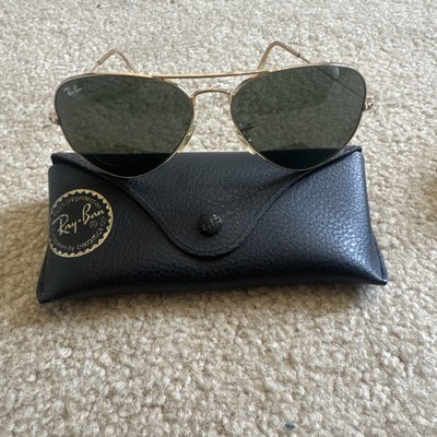 VINTAGE BAUSCH & LOMB RAY-BAN USA 58014 AVIATOR 58mm SUNGLASSES Near Pristine