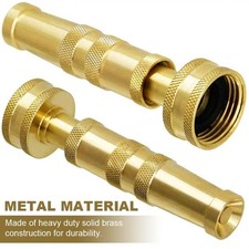 High Pressure Solid Brass Garden Nozzle Heavy Duty Adjustable Twist Water Hose