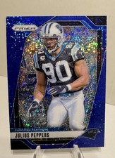 2024 Panini Prizm - Julius Peppers #43 Blue Sparkle Prizm /96 Panthers