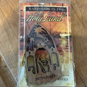 Bethlehem Holy Land Olive Wood Ornament