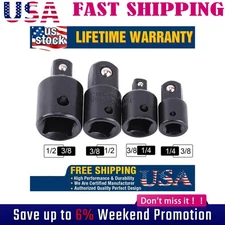 4PCS 3/8" to 1/4" 1/2 inch Drive Ratchet SOCKET ADAPTER REDUCER Air Impact Set!