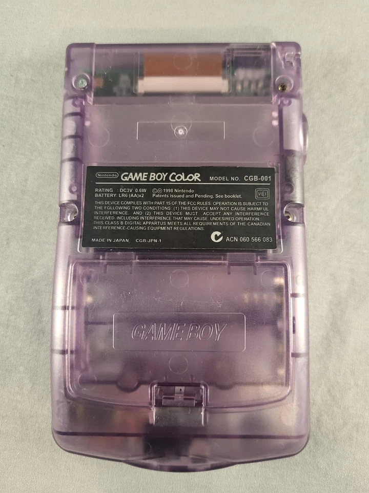 Game Boy Color Handheld System - Atomic Purple - CGB-001 - Low Volume - Tested! - Image 2 of 4