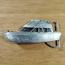 Vintage Bergamot Brass Works Yacht Belt Buckle D-210 1976 Ship Boat Sailing USA