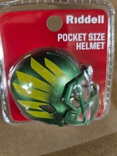 OREGON DUCKS GREEN WINGS 2025 CLAM SHELL POCKET PRO FOOTBALL HELMET RIDDELL