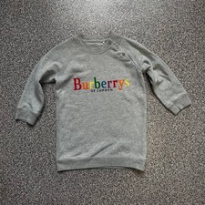 Unisex Baby Burberry Children Gray Sweater Jumper Top Rainbow 3Y / 100cm / 52