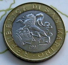 COIN SAN MARINO 1000L 1997 BU A1