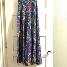 VTG 60's 70's Palazzo Pant Psychedelic Boho Hippie Handmade Flower Power Retro