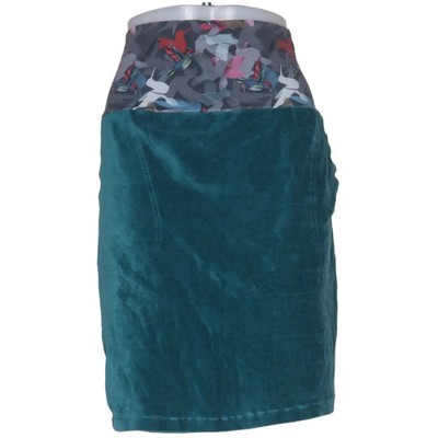 Bebe Lena, Rock, Größe: 40, Blau/Mehrfarbig, Cord, Damen #w2p