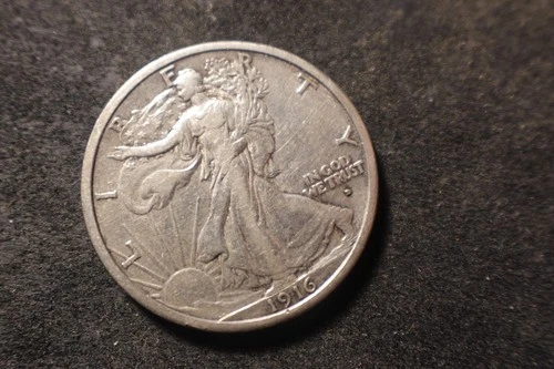1916-D XF Walking Liberty Half Dollar Very Nice Coin UTX