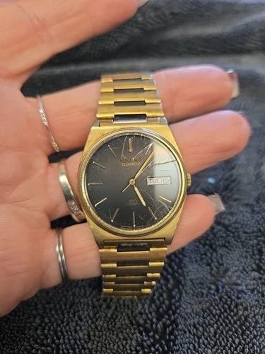 Seiko Men's SQ Quartz Watch 6923-7039 Vintage Gold Tone Combine Shipping