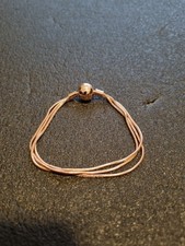 Charms Armband Rose Gold für Charm Anhänger Silber 925 17 cm