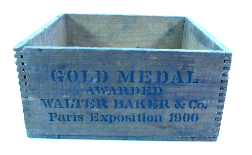 Vintage Walter Baker & Co Holzkiste Frühstück Coca Goldmedaille ausgezeichnet Kiste - Bild 5 von 8